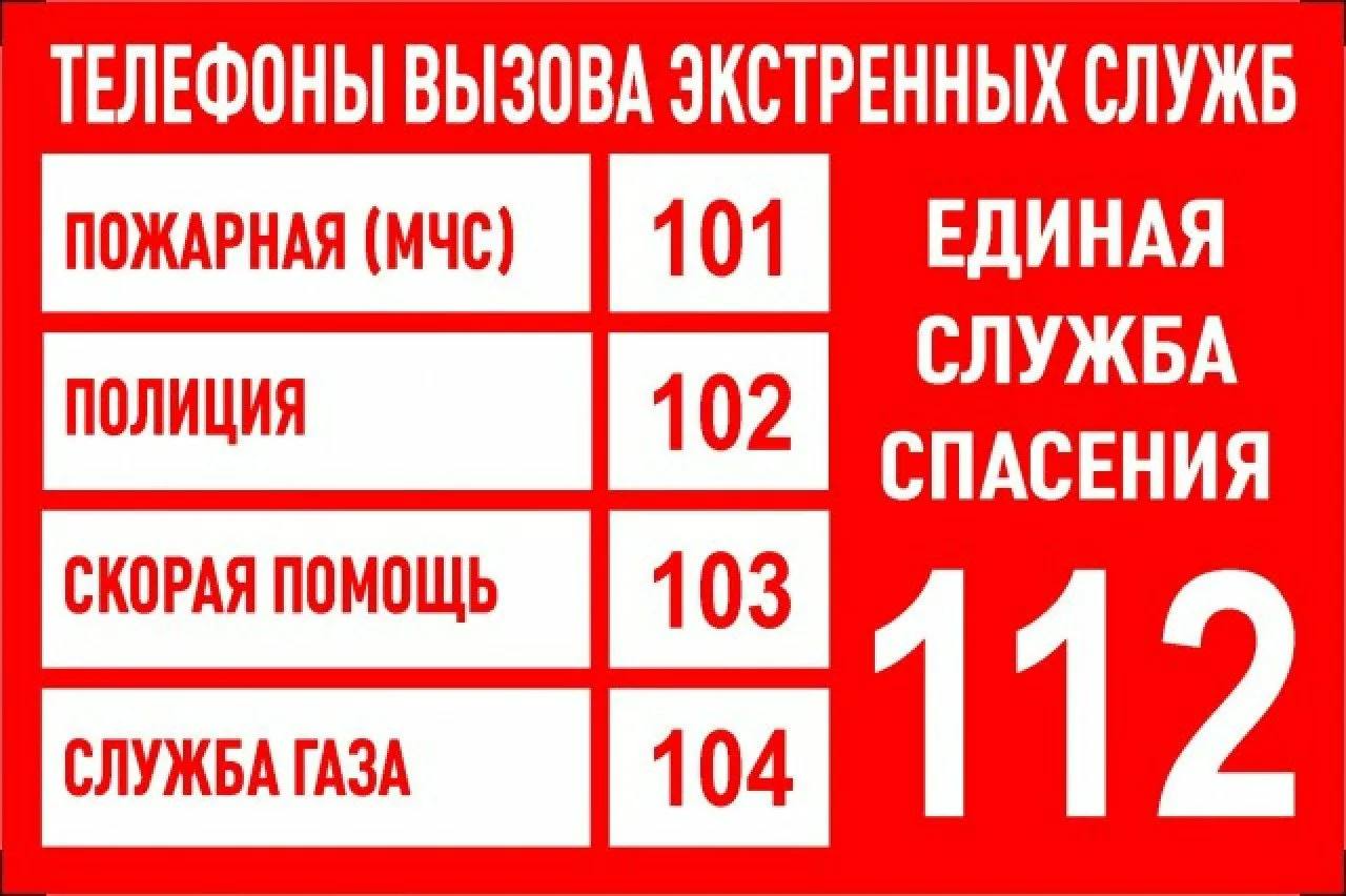 Телефоны экстренных служб